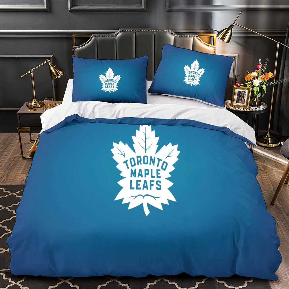 Toronto Maple Leafs Bedding Set Quilt Duvet Cover Without Filler (Online Order Only)