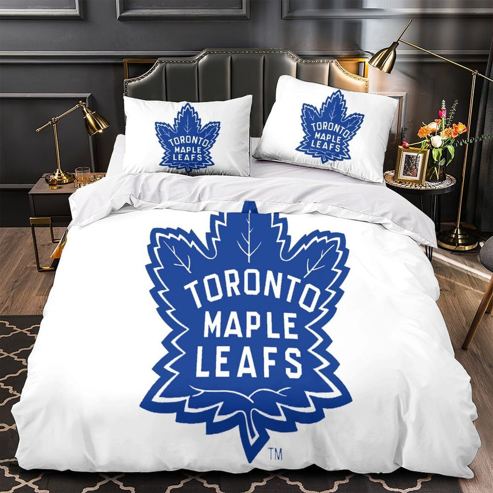Toronto Maple Leafs Bedding Set Quilt Duvet Cover Without Filler (Online Order Only)
