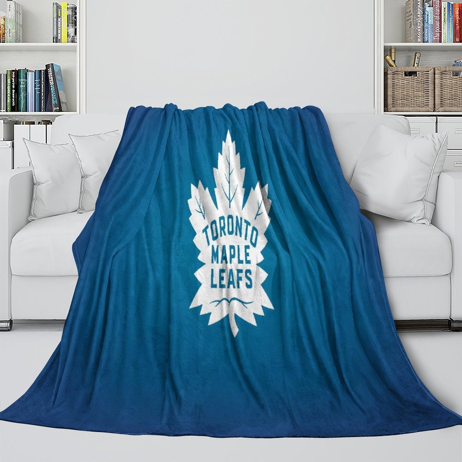 Toronto Maple Leafs Blanket Flannel Throw Kids Room Decoration (Online Order Only)