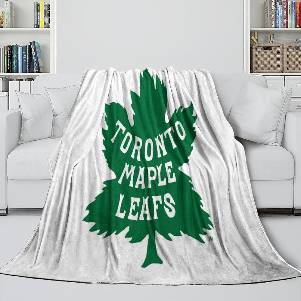 Toronto Maple Leafs Blanket Flannel Throw Kids Room Decoration (Online Order Only)