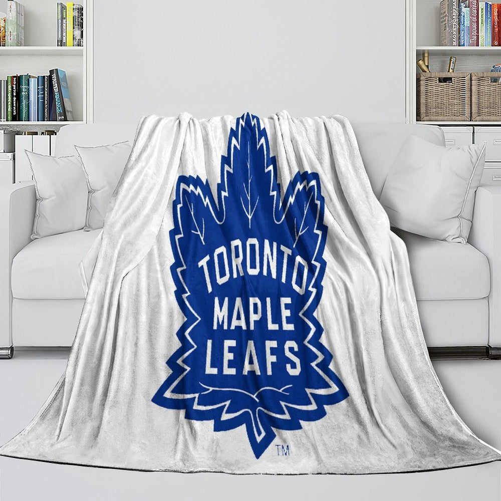 Toronto Maple Leafs Blanket Flannel Throw Kids Room Decoration (Online Order Only)