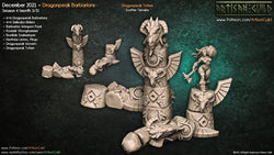 3D Printed Artisan Guild Dragonpeak Totems Dragonpeak Barbarians 28mm 32mm (Online Only)