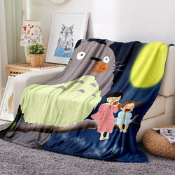 Totoro Blanket Flannel Throw Room Decoration (Online Order Only)