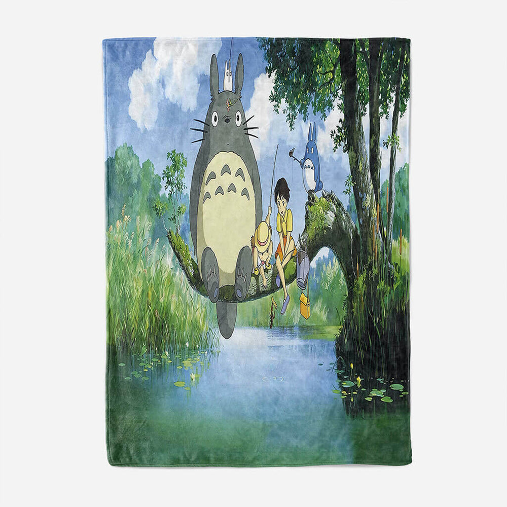 Totoro Blanket Flannel Throw Room Decoration (Online Order Only)