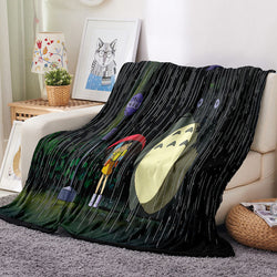 Totoro Blanket Flannel Throw Room Decoration (Online Order Only)