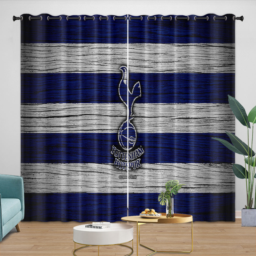 Tottenham Hotspur Curtains Blackout Window Drapes Room Decoration (Online Order Only)