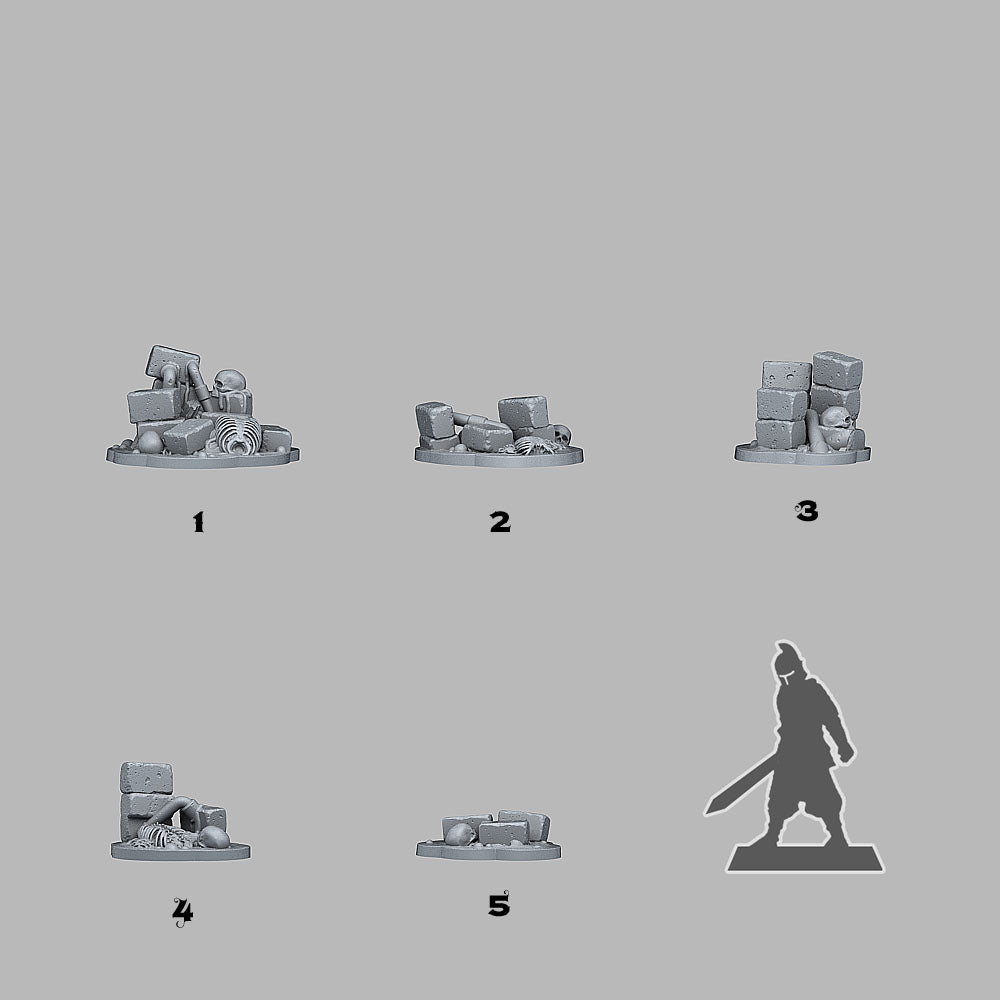 3D Printed Fantastic Plants and Rocks Toxic Ruins 28mm - 32mm D&D Wargaming (Online Only)