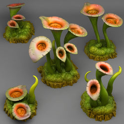 3D Printed Fantastic Plants and Rocks Toxic Swamp Plants 28mm - 32mm D&D Wargaming (Online Only)