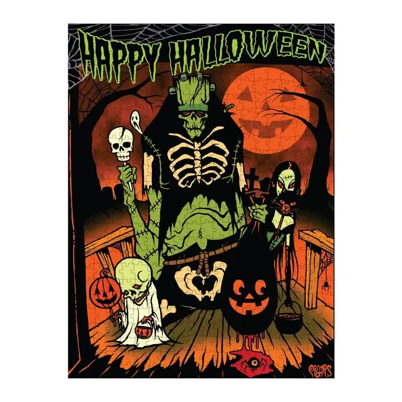 Toxictoons Happy Halloween 500 Piece Jigsaw Puzzle TOTS