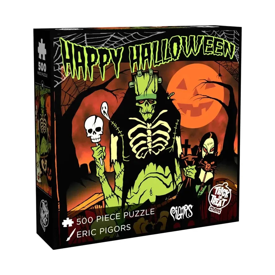 Toxictoons Happy Halloween 500 Piece Jigsaw Puzzle TOTS