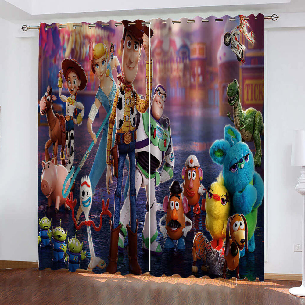 Toy Story Curtains Cosplay Blackout Window Drapes Room Decoration (Online Order Only)