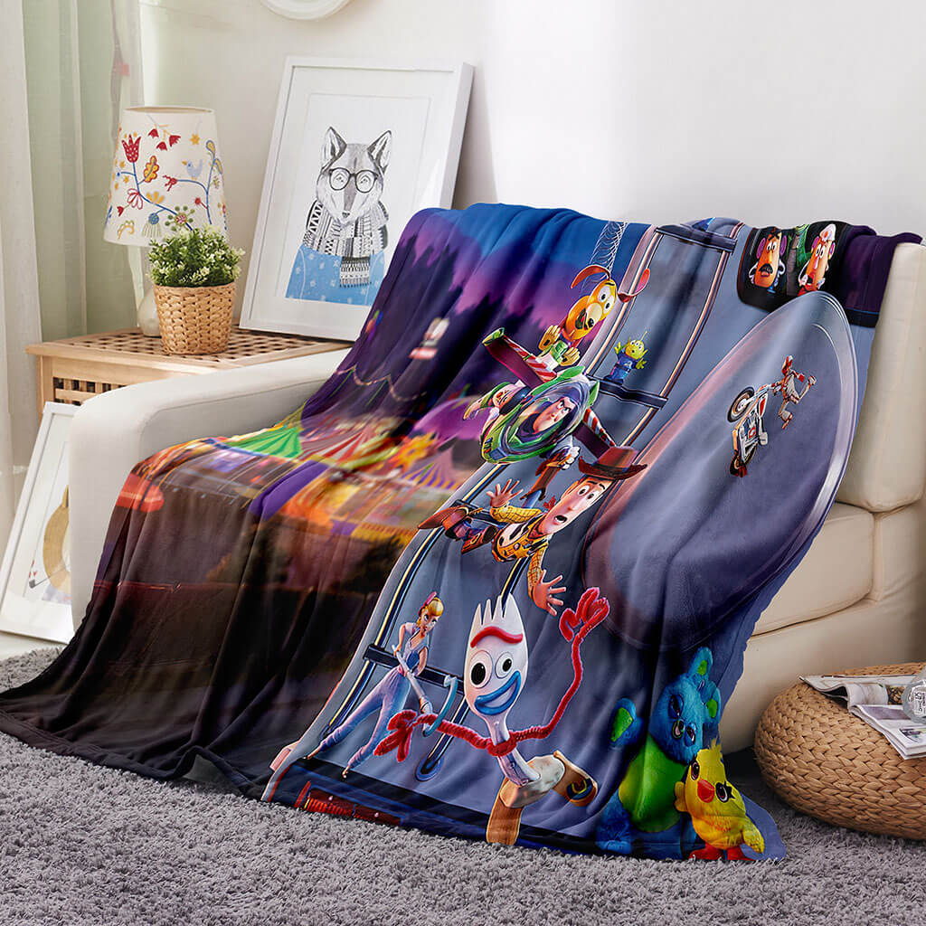 Toy Story Pattern Blanket Flannel Throw Room Decoration (Online Order Only)