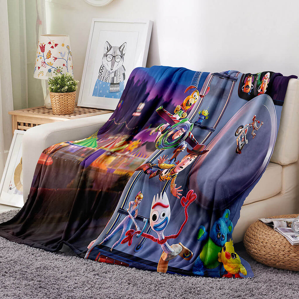 Toy Story Pattern Blanket Flannel Throw Room Decoration (Online Order Only)