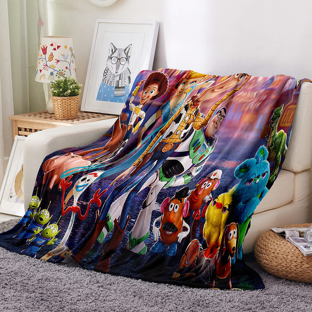 Toy Story Pattern Blanket Flannel Throw Room Decoration (Online Order Only)