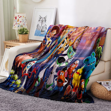 Toy Story Pattern Blanket Flannel Throw Room Decoration (Online Order Only)