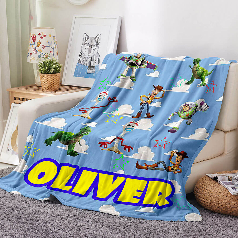 Toy Story Pattern Blanket Flannel Throw Room Decoration (Online Order Only)