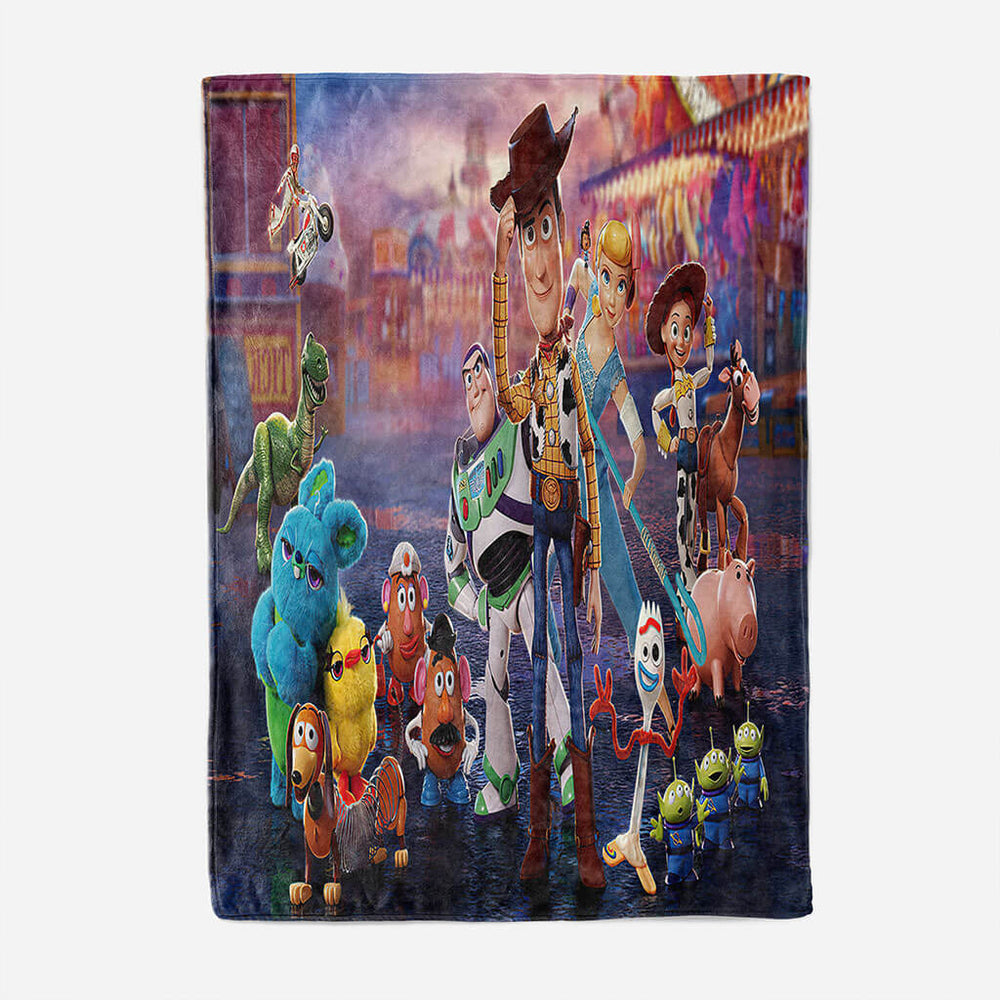 Toy Story Pattern Blanket Flannel Throw Room Decoration (Online Order Only)