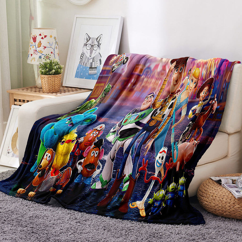 Toy Story Pattern Blanket Flannel Throw Room Decoration (Online Order Only)