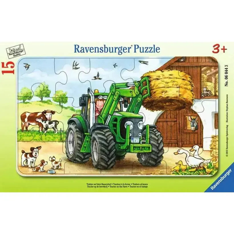 Tractor on the Farm 15 Piece Tray Jigsaw Puzzle Ravensburger