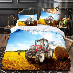 Tractor Pattern Bedding Set Duvet Cover Without Filler (Online Order Only)