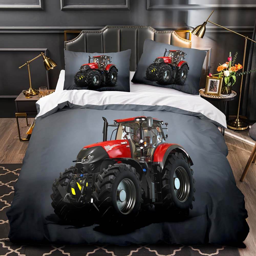 Tractor Pattern Bedding Set Duvet Cover Without Filler (Online Order Only)
