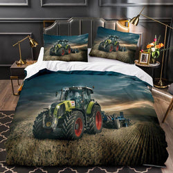 Tractor Pattern Bedding Set Duvet Cover Without Filler (Online Order Only)