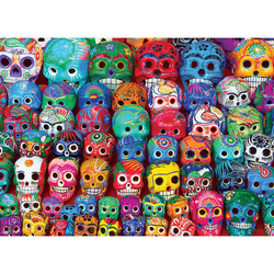 Traditional Mexican Skulls 1000 Piece Jigsaw Puzzle Eurographics (ONLINE ORDER ONLY)
