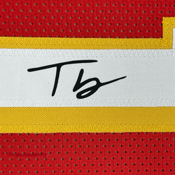 Framed Facsimile Autographed Trae Young 35x39 Atlanta Red Reprint Laser Auto Basketball Jersey (ONLINE ORDER ONLY)