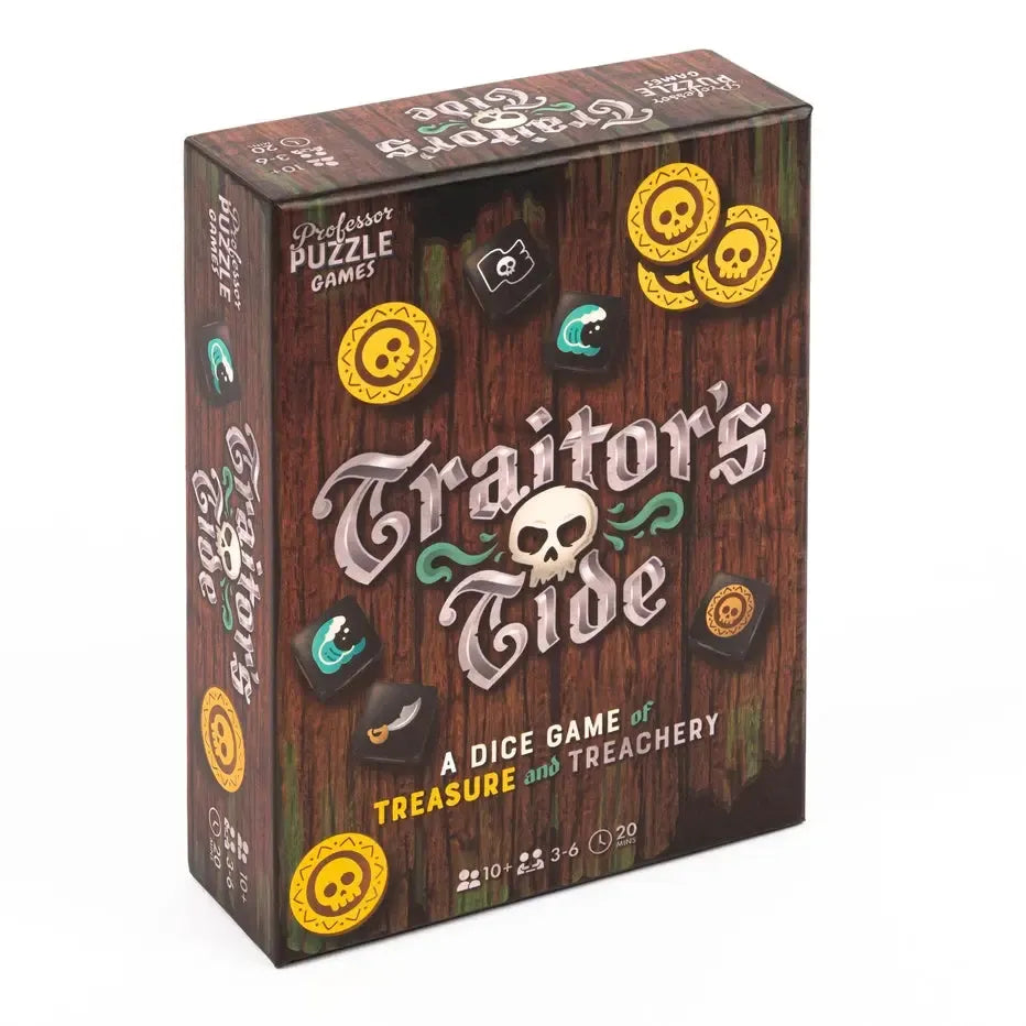 Traitor's Tide - Dice Game of Treasure & Treachery - Professor Puzzle