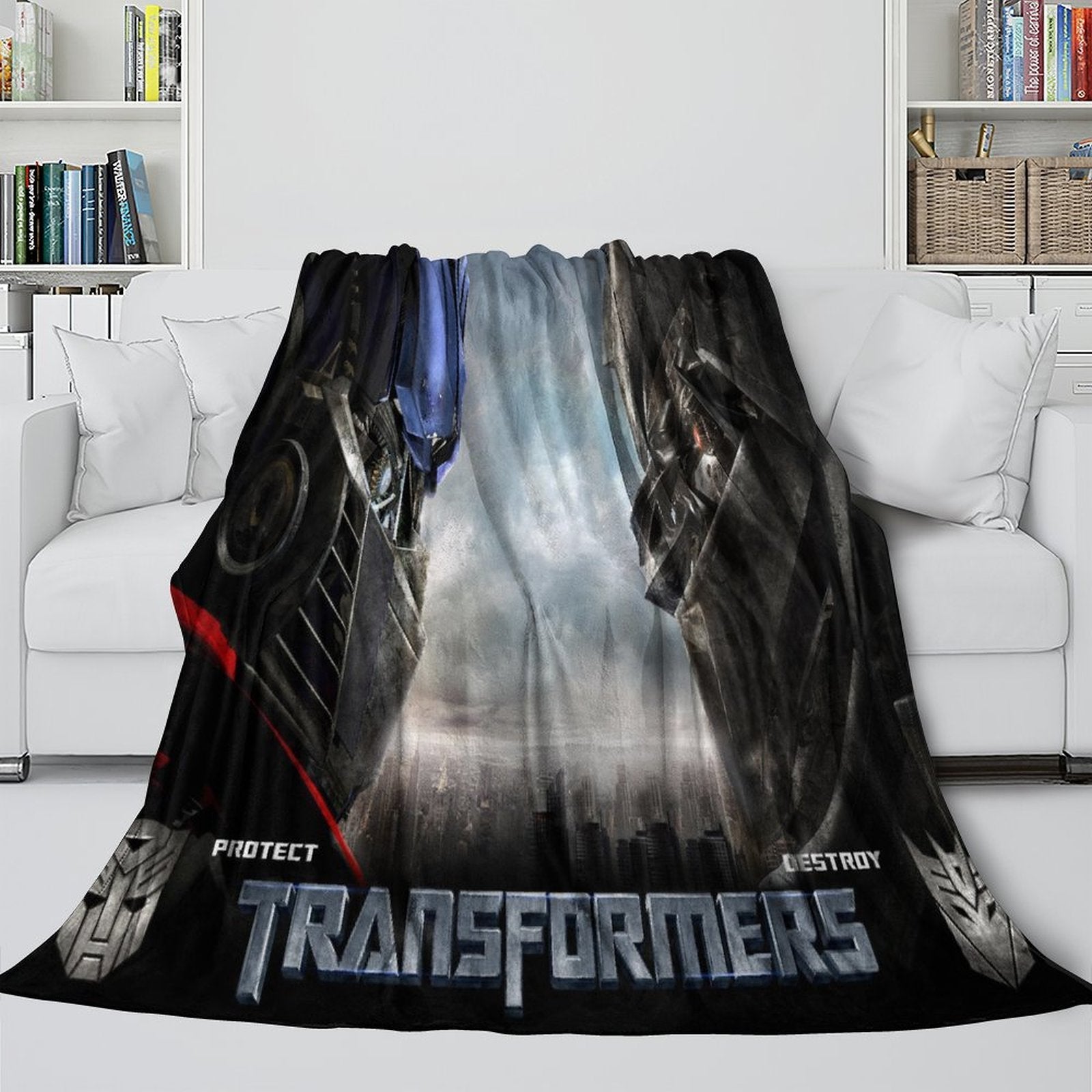 Transformers Blanket Flannel Throw Kids Room Decoration (ONLINE ORDER ONLY)