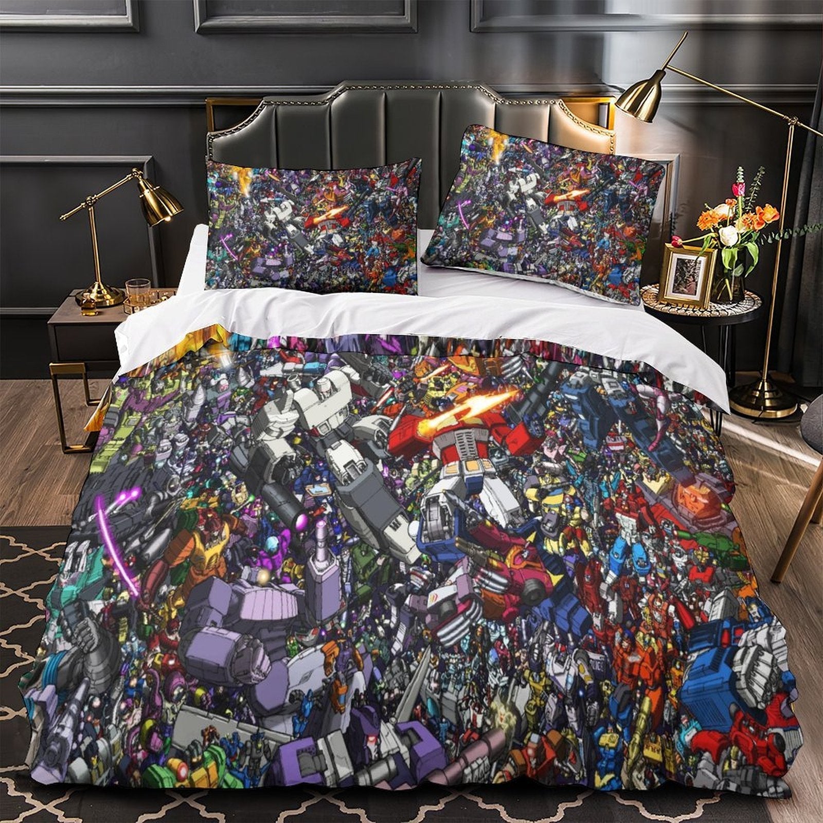 Transformers Duvet Cover Pattern Bedding Set Without Filler (ONLINE ORDER ONLY)