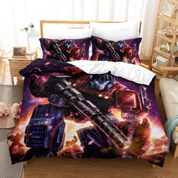 Transformers Optimus Prime Cosplay Bedding Set Quilt Cover (Online Order Only)