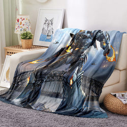 Transformers Pattern Blanket Flannel Throw Room Decoration (Online Order Only)