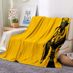 Transformers Pattern Blanket Flannel Throw Room Decoration (Online Order Only)