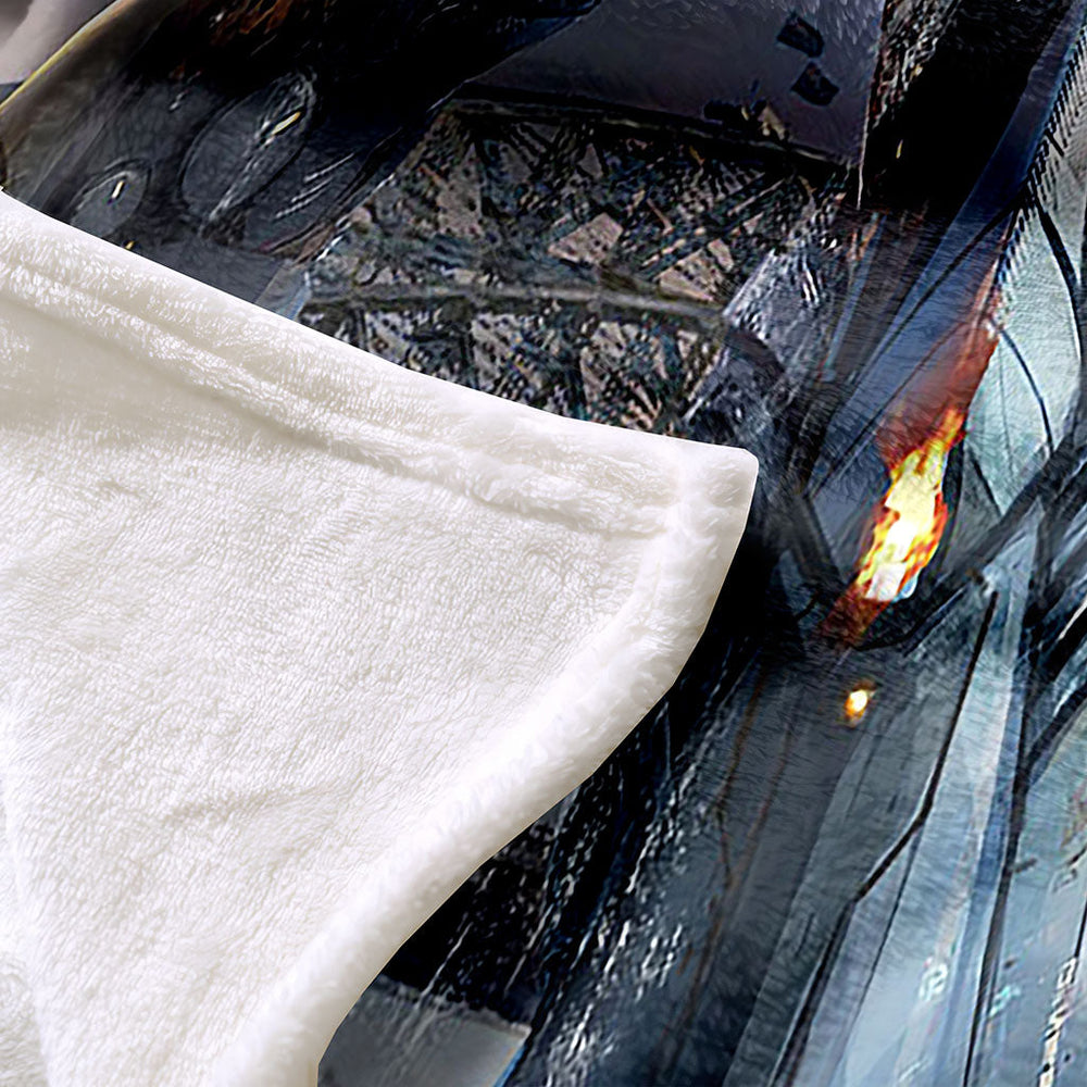 Transformers Pattern Blanket Flannel Throw Room Decoration (Online Order Only)