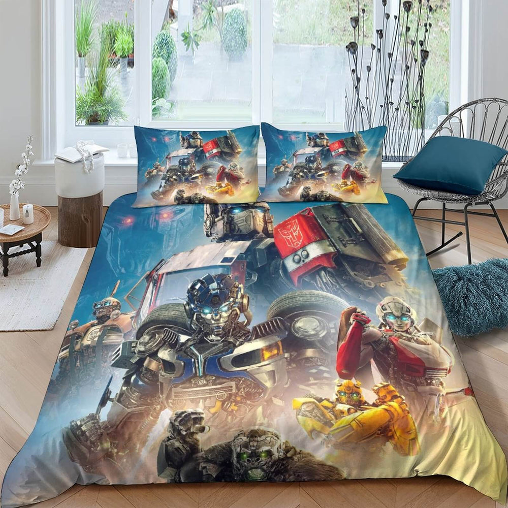 Transformers Rise of the Beasts Bedding Set Quilt Duvet Cover (Online Order Only)