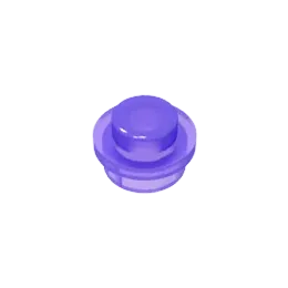 Transparent Blue Purple 4073 1x1 Round Plate Brick – Choose Quantity – LEGO® Compatible Bulk Lot (ONLINE ORDER ONLY)