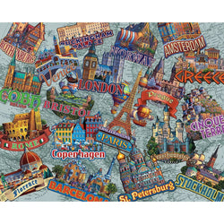 Travel Europe 300 Piece Jigsaw Puzzle Dowdle (ONLINE ORDER ONLY)