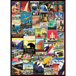 Travel USA Vintage Posters 1000 Piece Jigsaw Puzzle Eurographics (ONLINE ORDER ONLY)