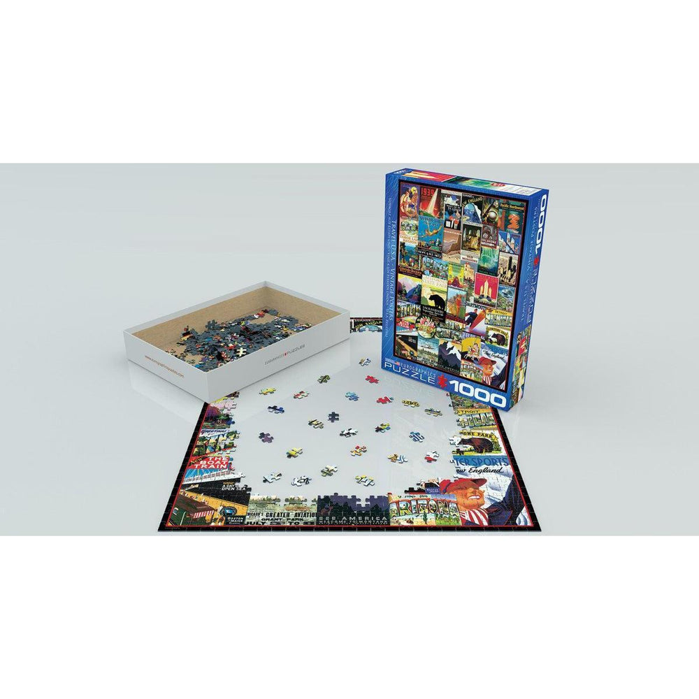 Travel USA Vintage Posters 1000 Piece Jigsaw Puzzle Eurographics (ONLINE ORDER ONLY)