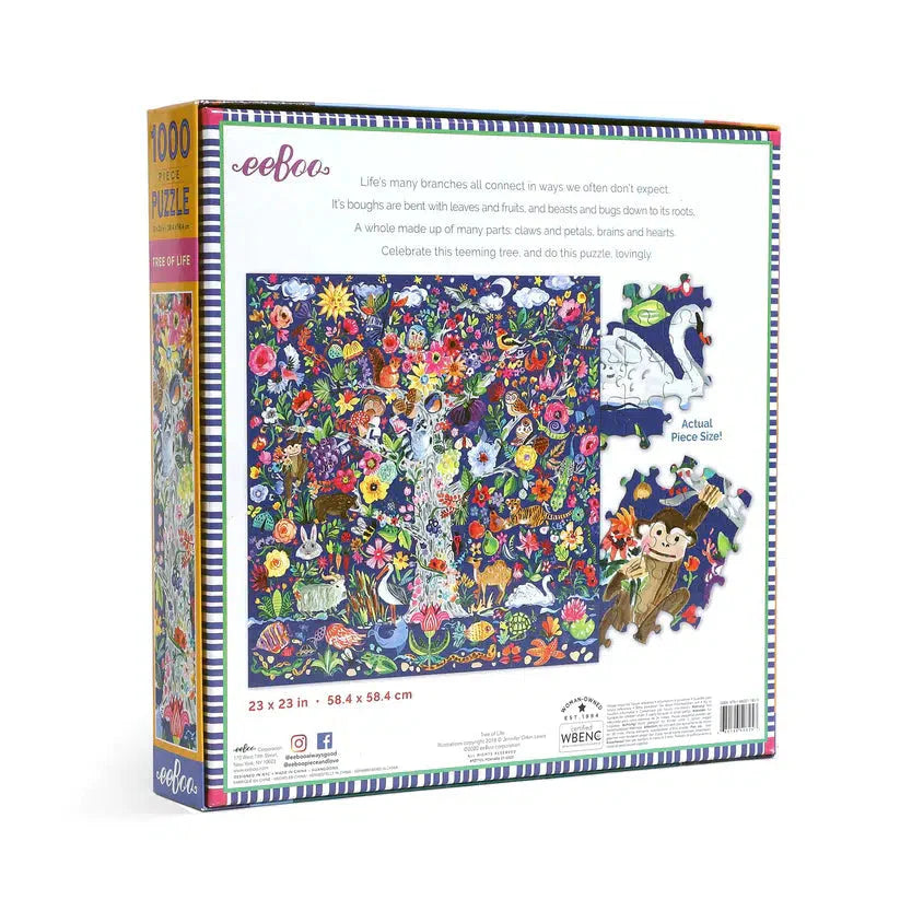 Tree of Life 1000 Piece Jigsaw Puzzle eeBoo (ONLINE ORDER ONLY)