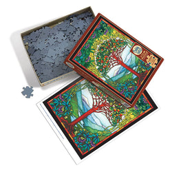 Tree of Life Stained Glass 275 Large Piece Jigsaw Puzzle Cobble Hill (ONLINE ORDER ONLY)