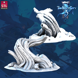 3D Printed STL Miniatures Tree Core Props The Frost City 3 28 - 32mm War Gaming D&D (Online Only)