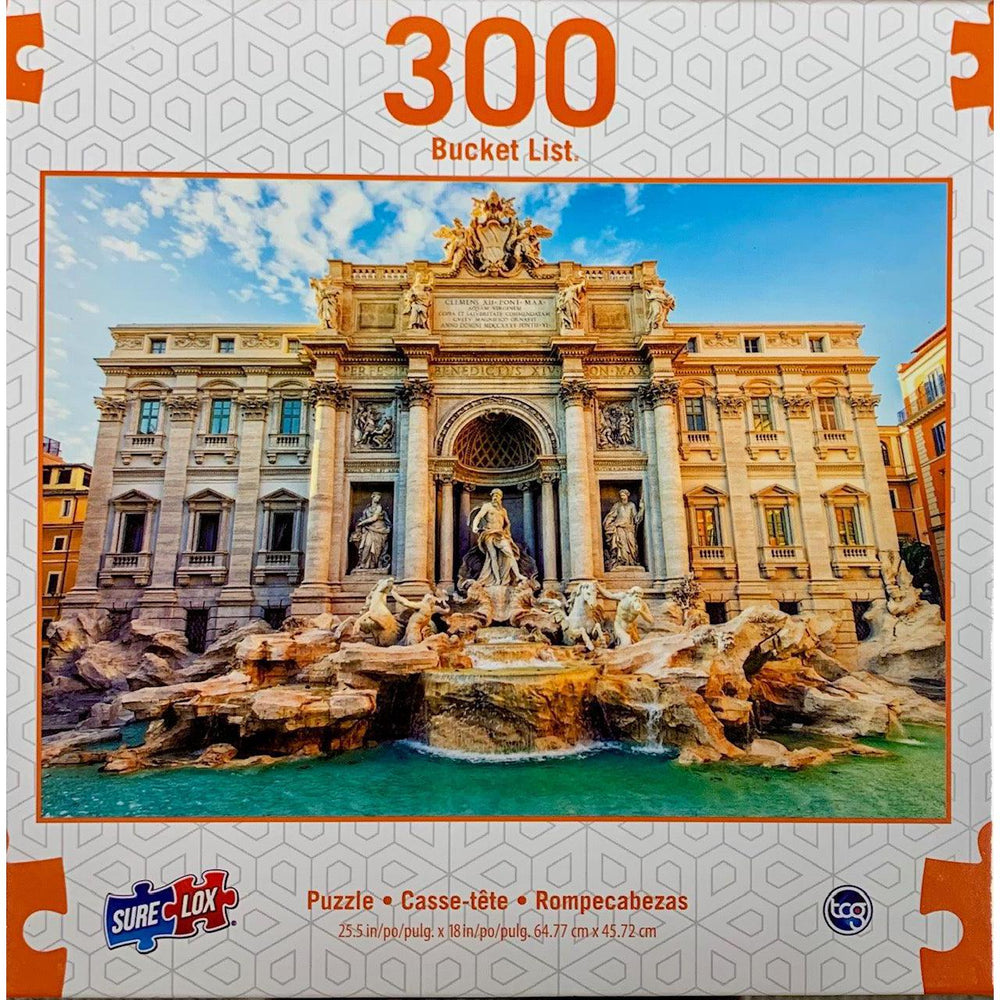 Trevi Fountain Bucket List 300 Piece Jigsaw Puzzle Sure Lox (ONLINE ORDER ONLY)