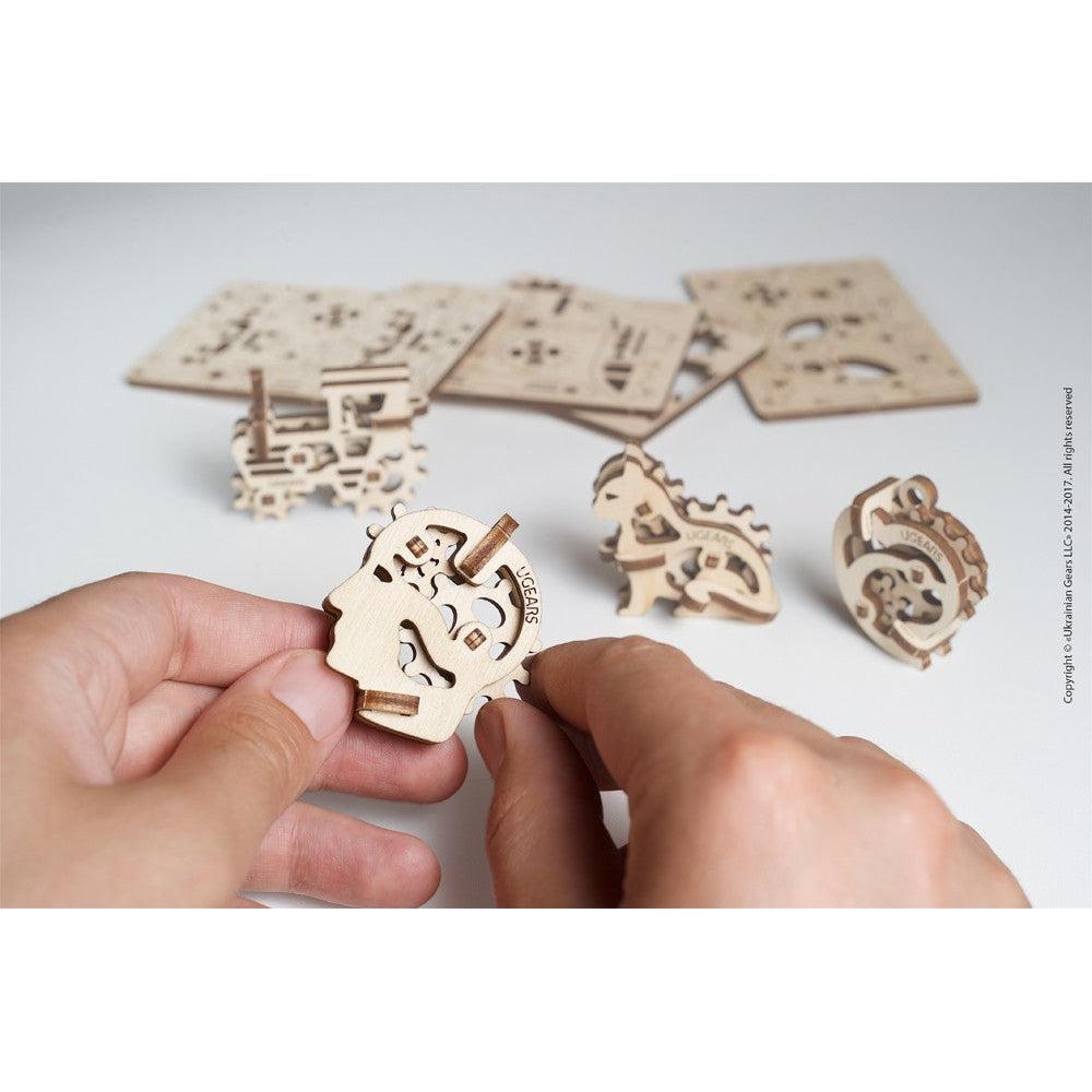 Tribik Fidgets Set of 4 3D Wood Model Kit UGEARS (ONLINE ORDER ONLY)