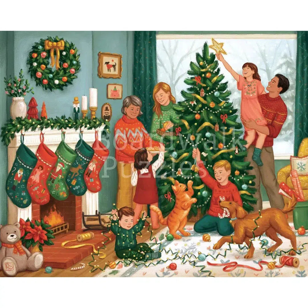 Trimming the Tree 1000 Piece Jigsaw Puzzle Boardwalk (ONLINE ORDER ONLY)