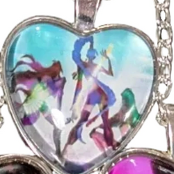 K-POP DEMON HUNTERS Heart Pendant Necklace – Character Art Collection (ONLINE ORDER ONLY)