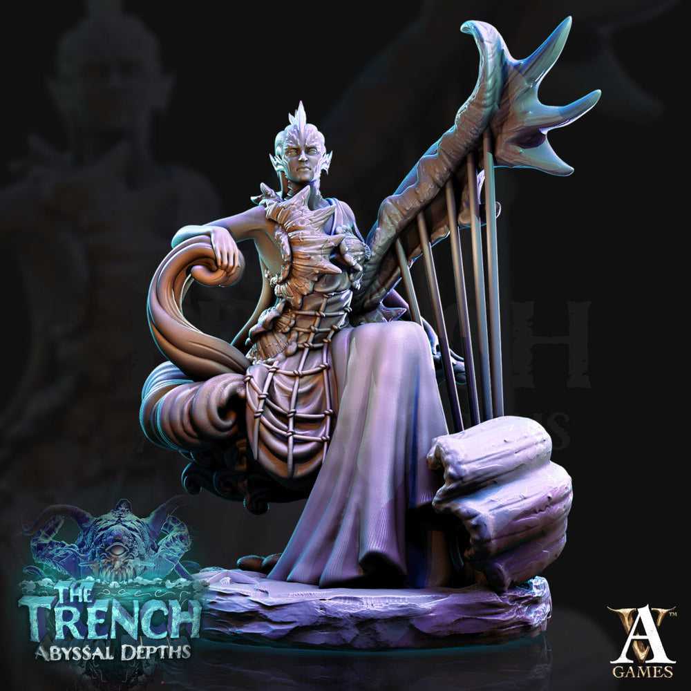 3D Printed Archvillain Games Triton Tribe Leaders The Trench Abyssal Depths 28 32mm D&D (Online Only)