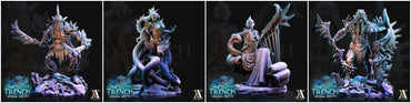 3D Printed Archvillain Games Triton Tribe Leaders The Trench Abyssal Depths 28 32mm D&D (Online Only)