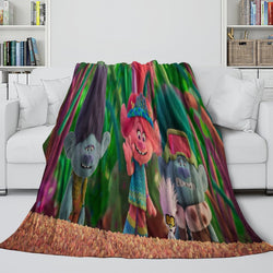 Trolls Adventure Blanket Flannel Fleece Throw Room Decoration (Online Order Only)